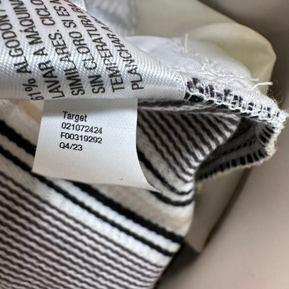 Ava & Viv Pants Black Cream Womens 20 Comfort Waist Highrise Plaid Tapered Crop - Picture 7 of 11